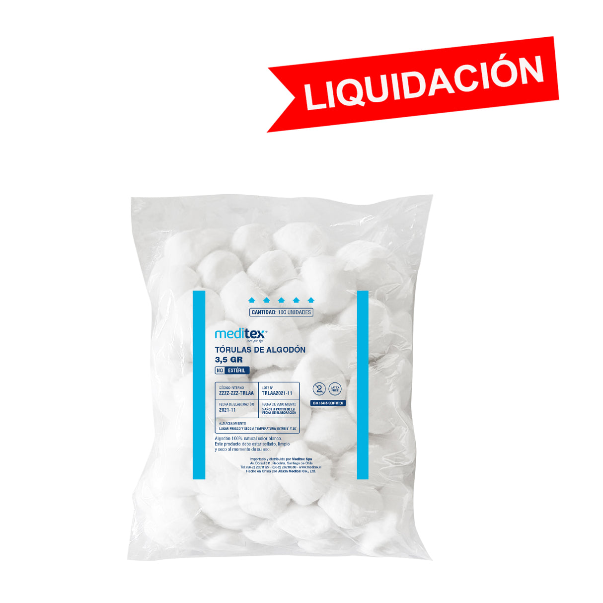 Tórula de algodón de 3,5gr aprox.