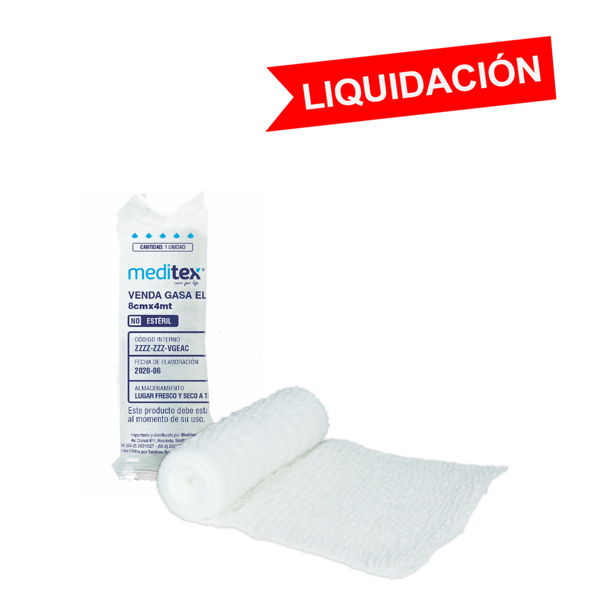 Venda gasa elásticada 8cm x 4mt