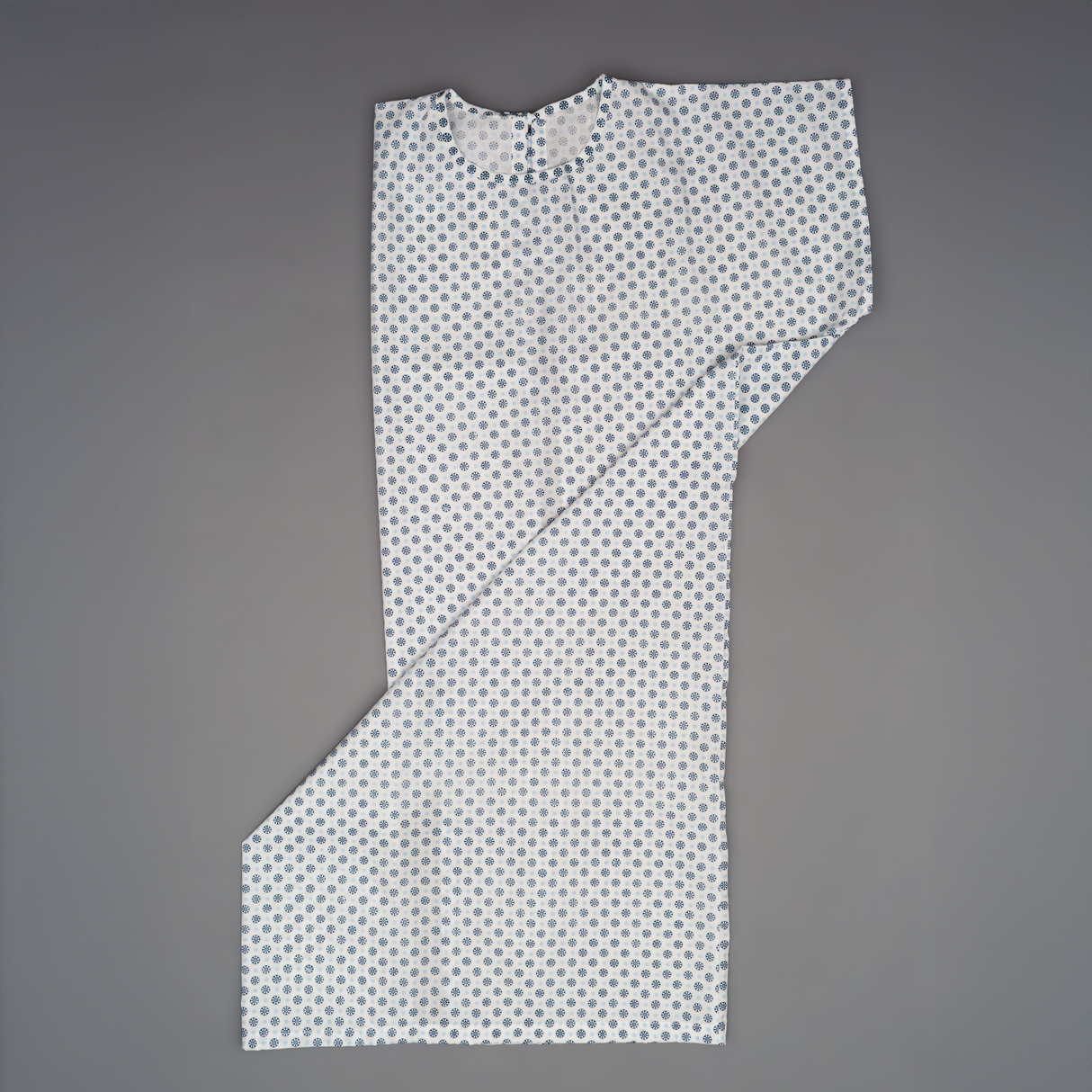 Camisa paciente amarrada atrás pack de 5 unidades