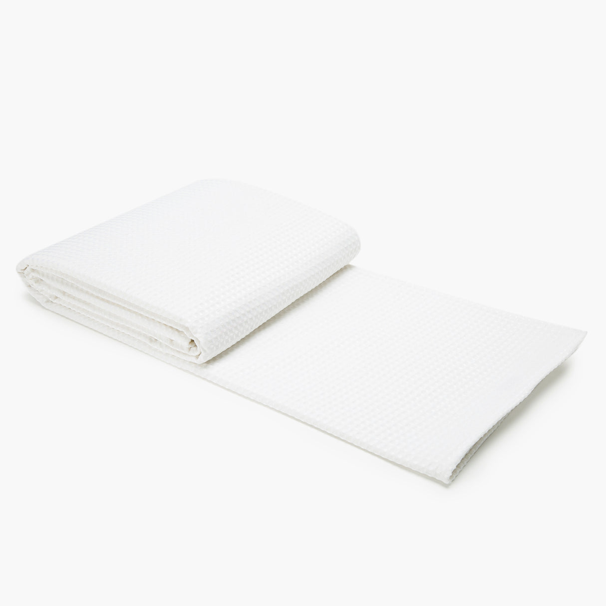 Colcha piqué waffle blanco King