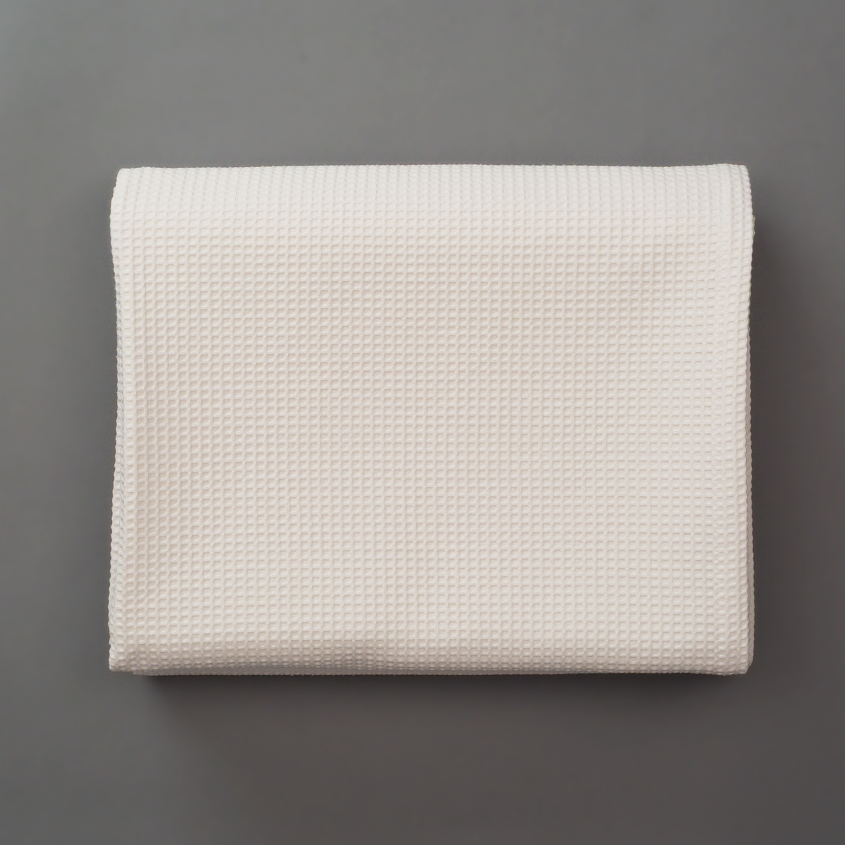 Colcha piqué waffle blanco King