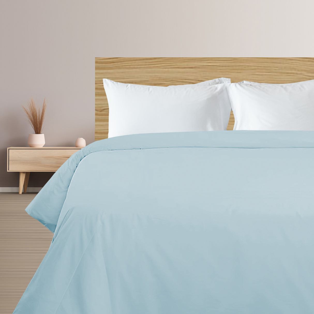 Funda plumón color turquesa con aleta 2 plazas