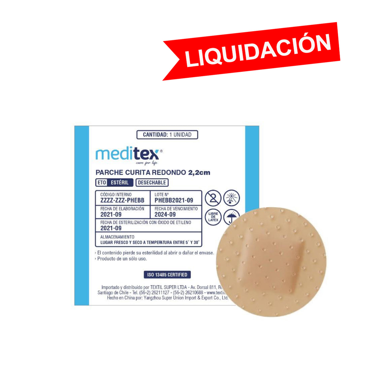 Parche curita redondo 2.2cm