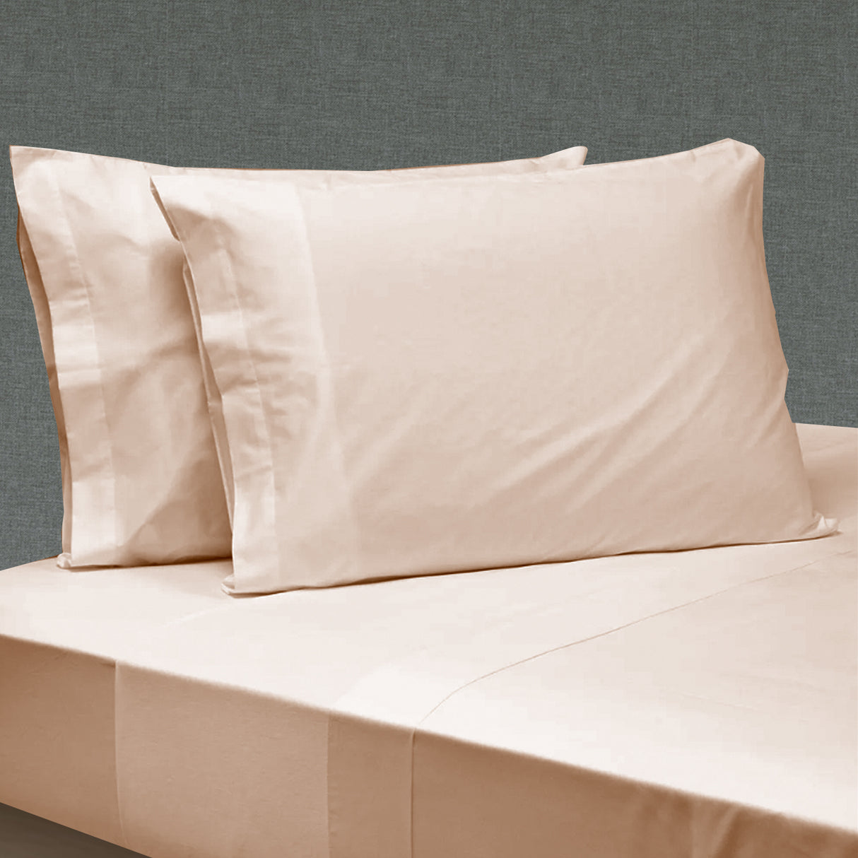 Sábanas King color beige 144 hilos