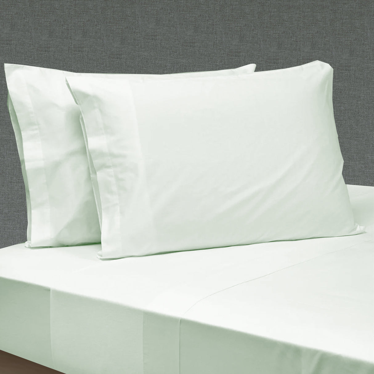 Sábanas King color verde agua 144 hilos