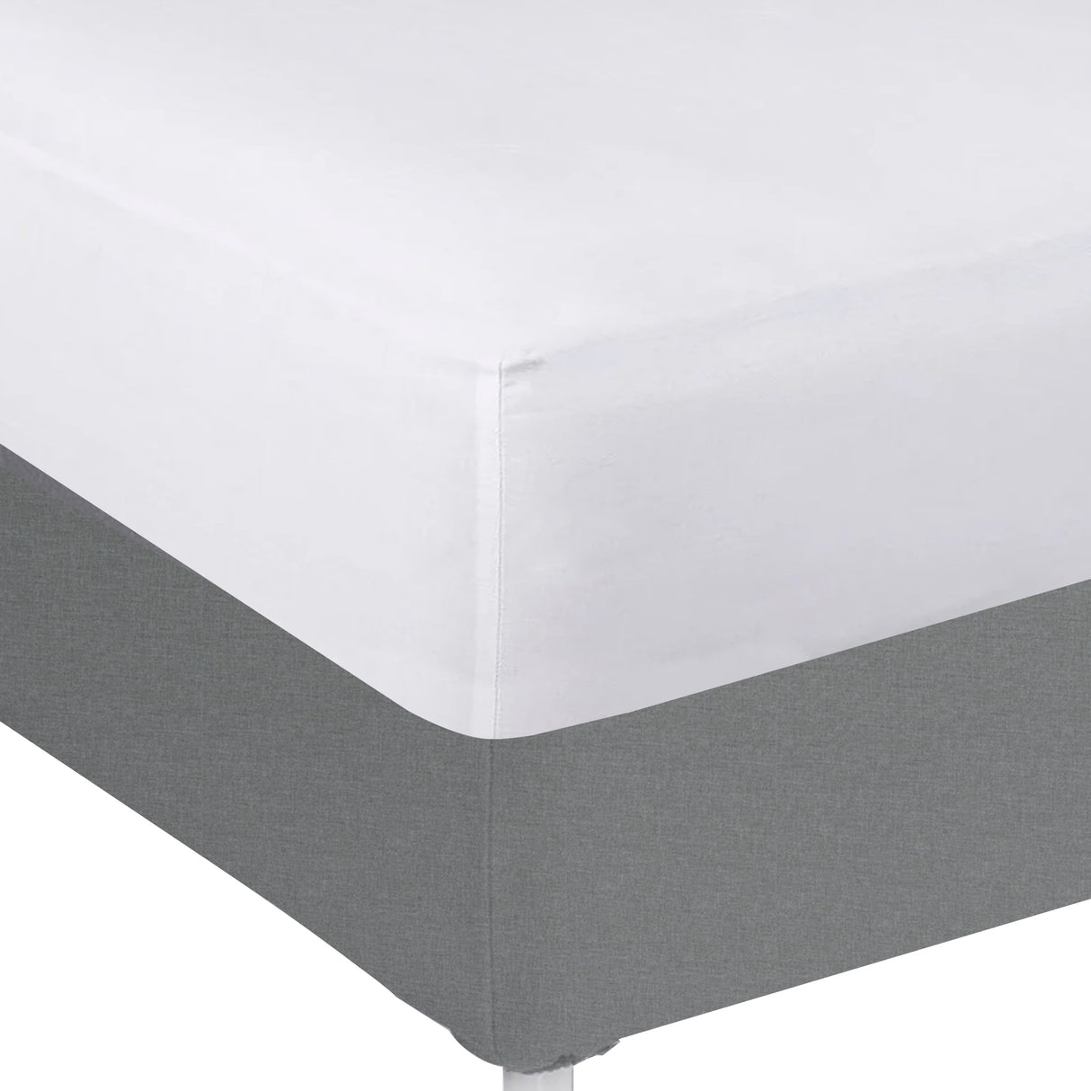 Sábana bajera King blanca 200 hilos