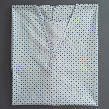 Camisa paciente abierta a los lados pack de 5 unidades