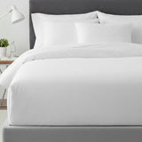 Funda plumón 200 hilos blanco con aleta 1,5 plazas