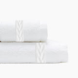 Juego de 2 toallas jacquard ( 1 toalla de baño - 1 toalla de mano)