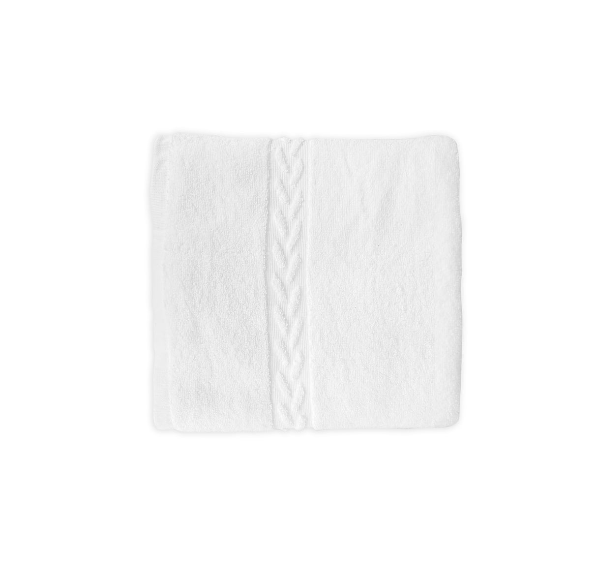 Toalla blanca mano 600 GR/MT² jacquard laurel